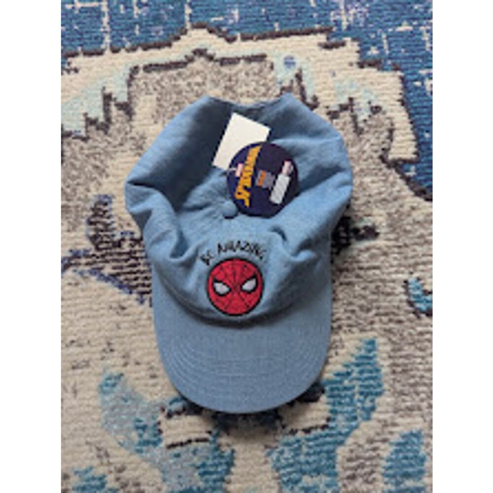 Marvel Spider-Man Blue Adjustable Baseball Cap Hat NWT